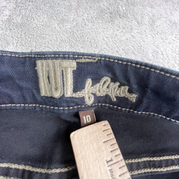 Kut from the Kloth Jeans Womens 10 Dark Wash Diana Skinny Distressed Stretch NWT - Picture 3 of 16